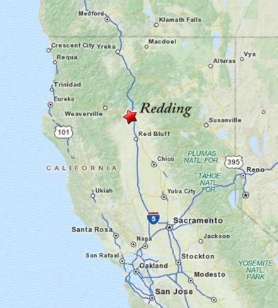 redding ca and surrounding areas.